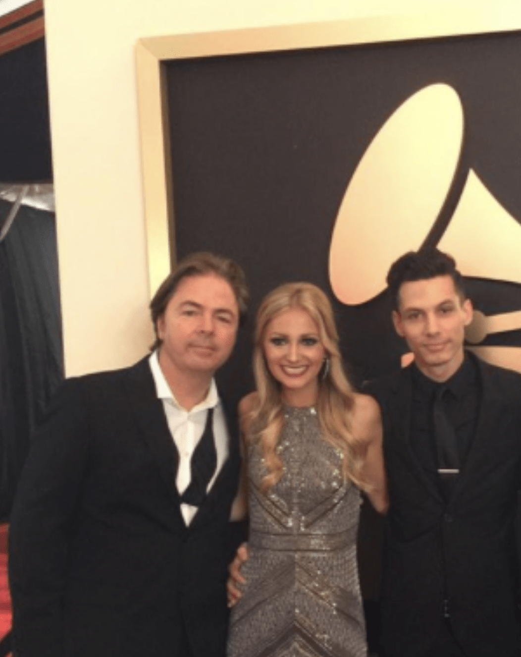 L to R: Loren Johnson with Louisa Wendorff and Devin Dawson at the 2015 Grammy Awards.